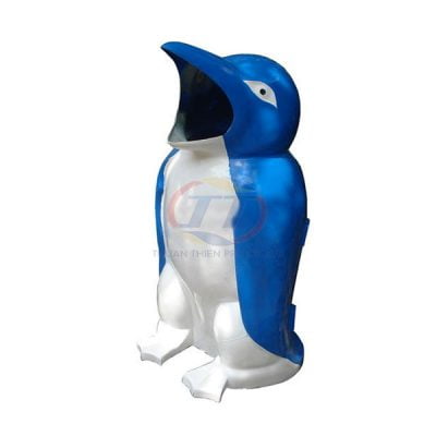 Thùng rác chim cánh cụt hãy cho tôi rác
