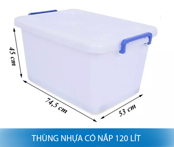 Thung nhua co nap 120l