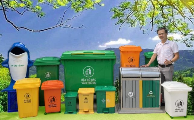 Thùng rác chim cánh cụt hãy cho tôi rác