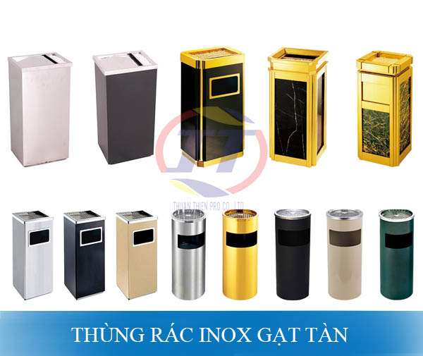 Vì sao nên mua thùng rác inox có gạt tàn của Thuận Thiên Plastic?