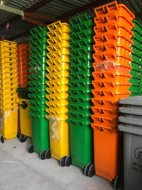 Thùng rác nhựa 90 lít 5 kho thùng rác nhựa 90l cty thuận thiên plastic