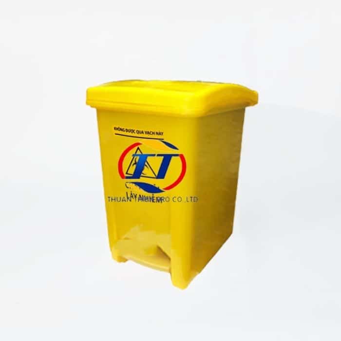 thùng rác y tế 15 lít màu vàng