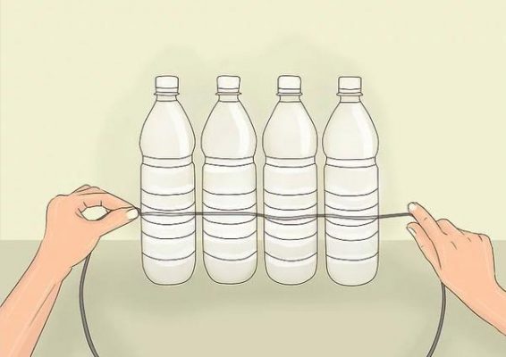 cách làm thùng rác từ chai nhựa