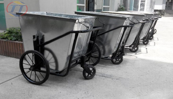 Đánh giá xe gom rác 500l inox đời mới 2024